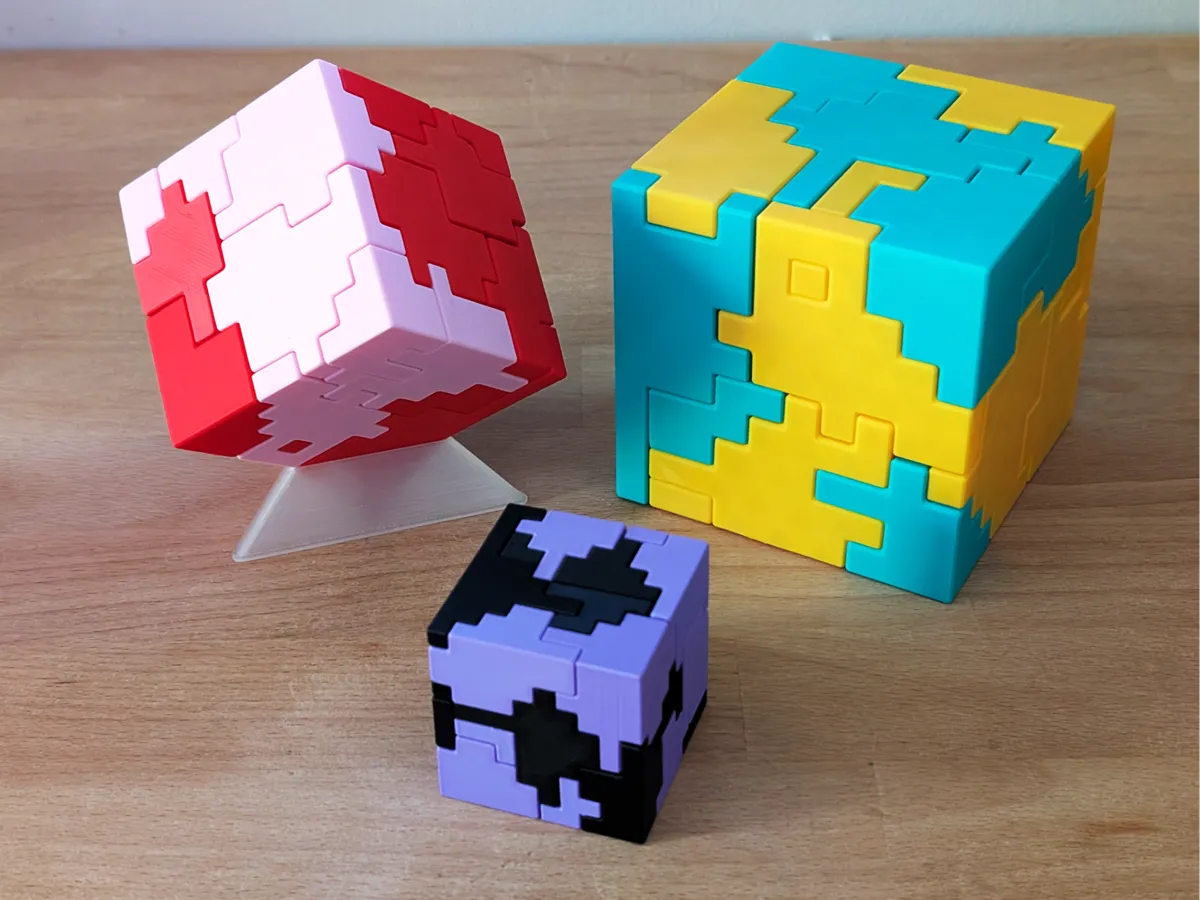 Interlocking 3D Puzzle Cube - Free 3D Print Model - MakerWorld