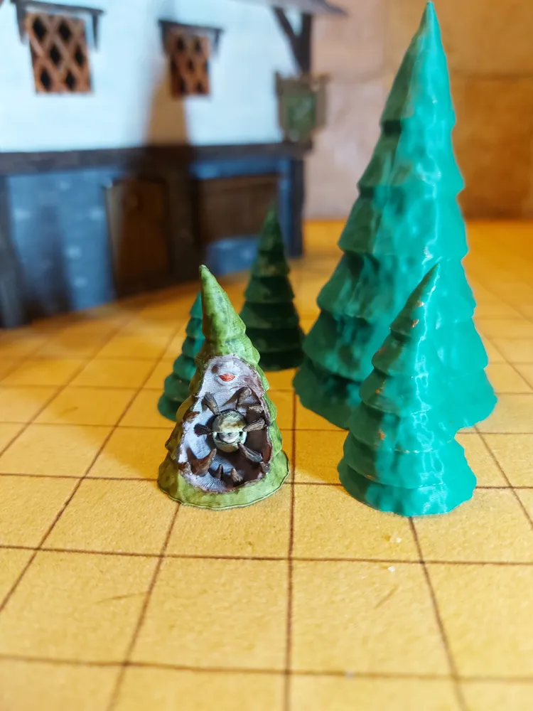 Dnd Fir Tree Mimic - D&D / Pathfinder Miniature by dungeons and wyverns ...