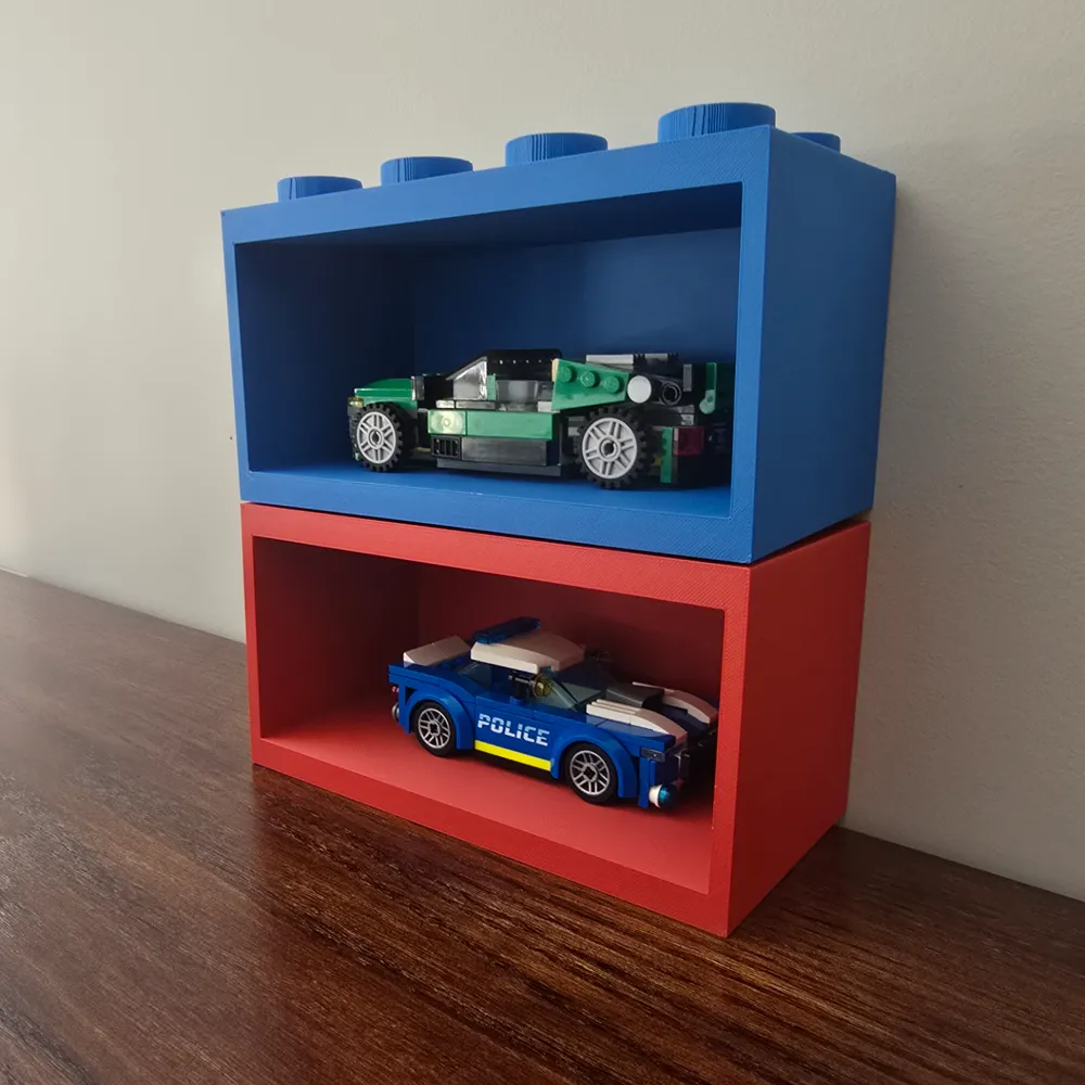 Stackable LEG0-like Shelf - Big Brick 2x4 600% by maker_rachael ...