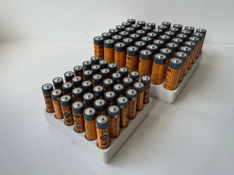 Parametric Gridfinity Battery Bin