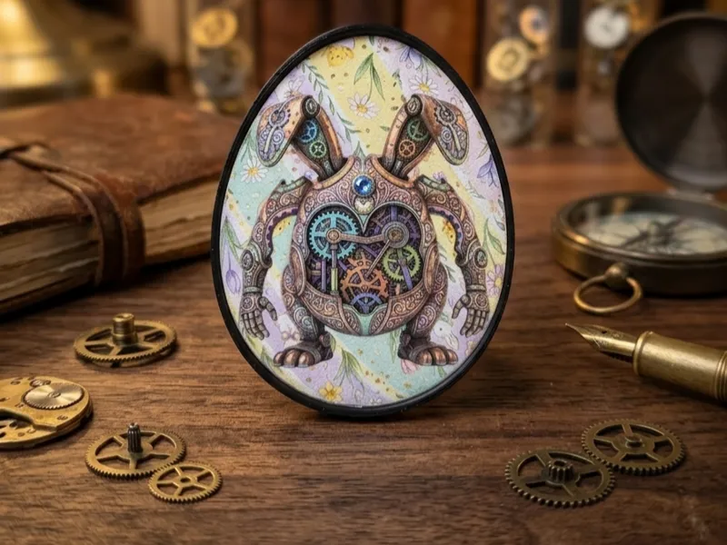 Magnetic Interchangeable top Egg - Coaster Blank