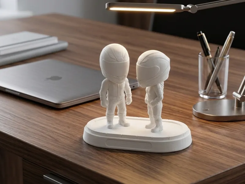 Chibi Biker Couple - Custom Miniature Set