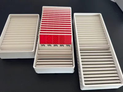 Gridfinity Infill Swatch - flip / index storage