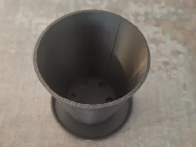 Planter with plate 65mm height ( 2.5'' )