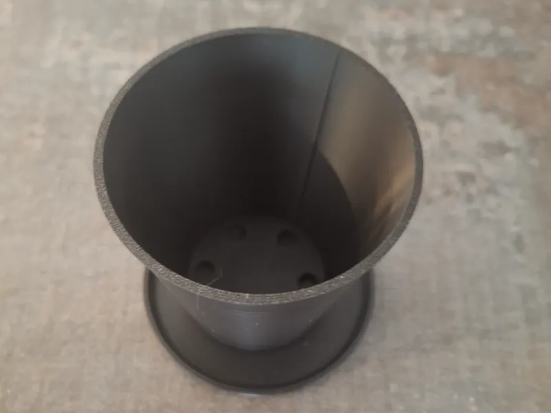 Planter with plate 65mm height ( 2.5'' )