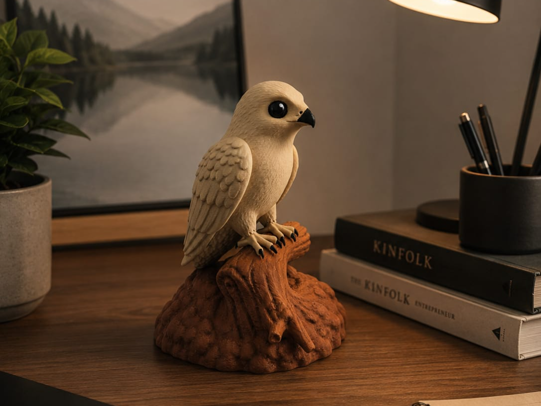 Cute Hawk Desk Decor Kawaii Style