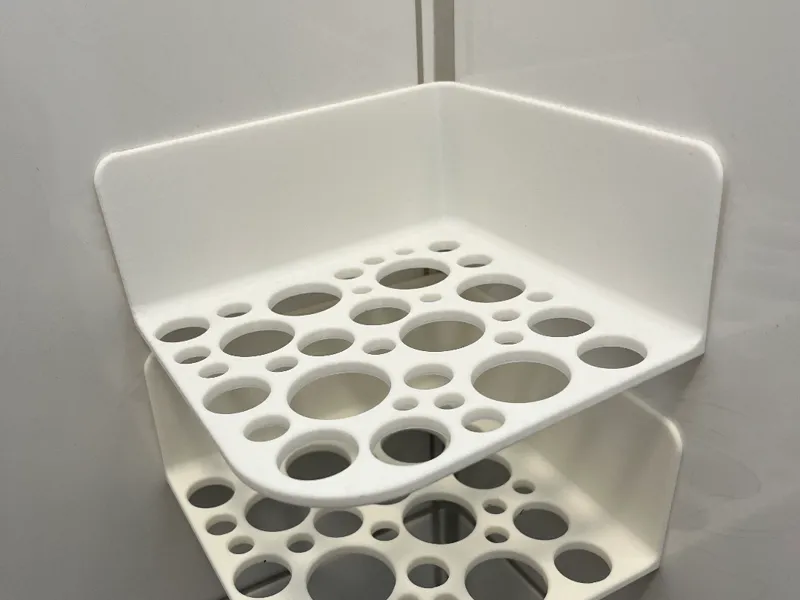 Two-sided wall shelf