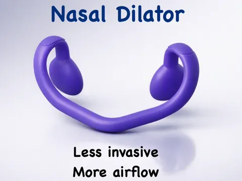 Letrero o emblema decorativo: Smiley Nasal Dilator-unique design, less invasive — referencia de MakerWorld