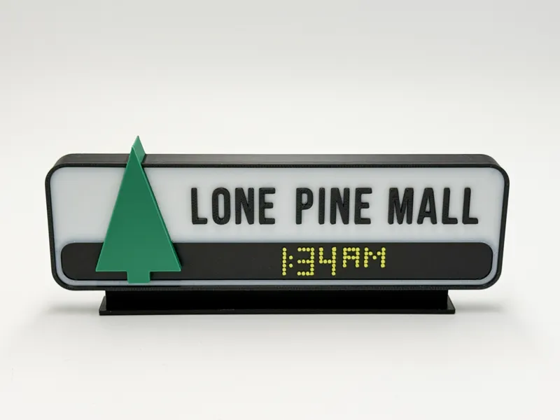 Lone Pine Mall Sign Prop from Back to the Future