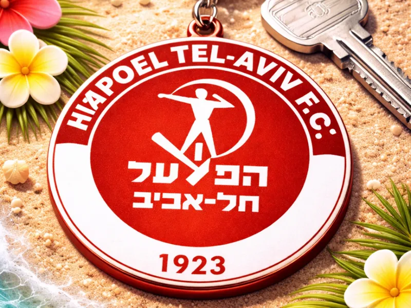 מחזיק מפתחות הפועל תל אביב HAPOEL TEL AVIV