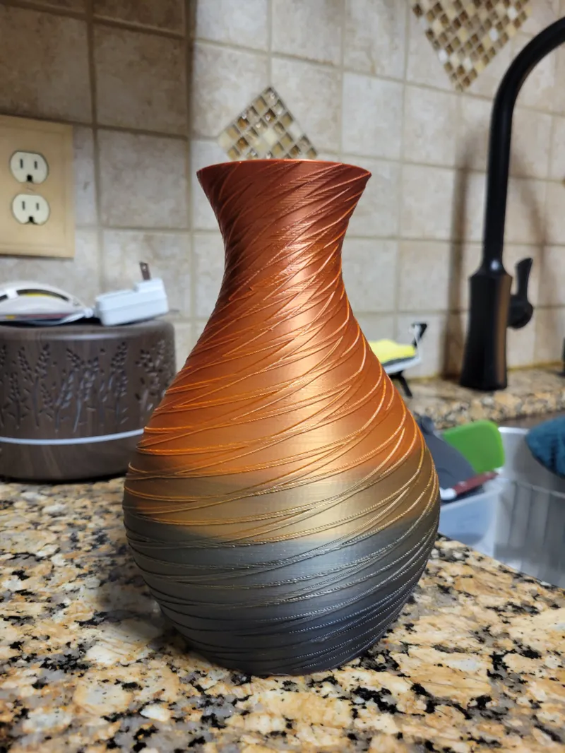 twisted lace vase