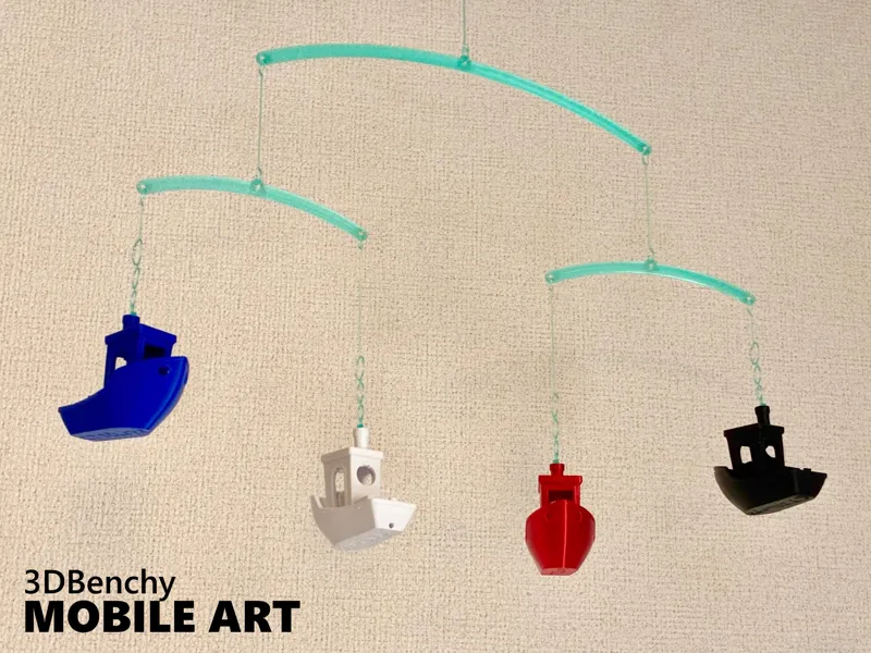 3DBenchy Mobile Art (kinetic sculpture)