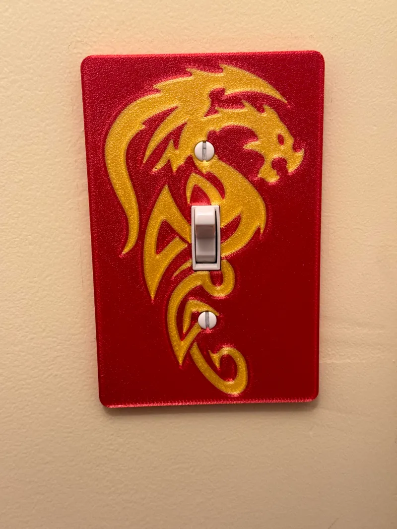 Dragon Light Switch Cover
