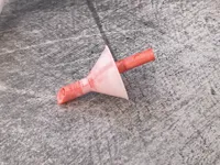 funnel with air-bleed tube