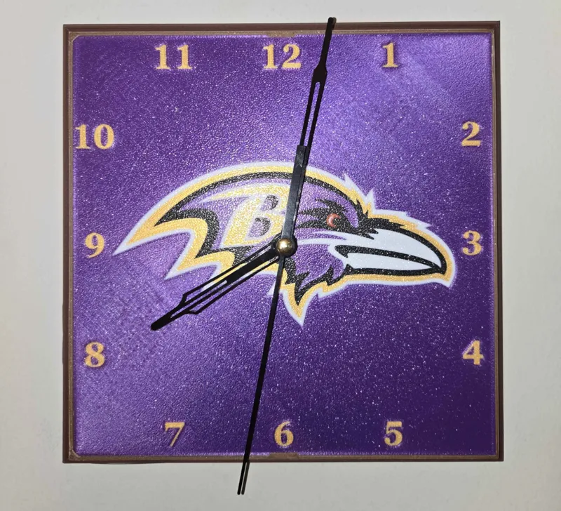 Baltimore Ravens Clock Face