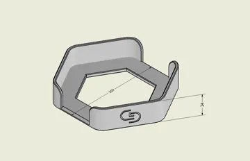 Letrero o emblema decorativo: Hexagon Honeycomb Coaster Set — vista de referencia 4