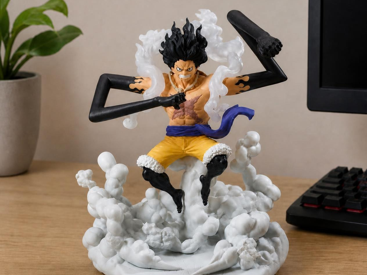 One Piece Senkozekkei Monkey D Luffy Gear 4 Figure 3D model