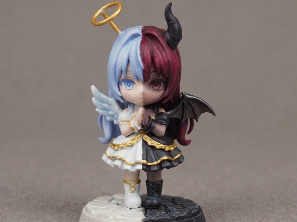 Heaven & Hell Chibi – Angel Demon Miniature