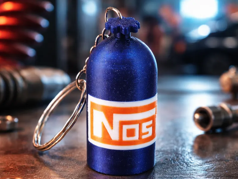 NOS Bottle Keychain – Boost Your Keys