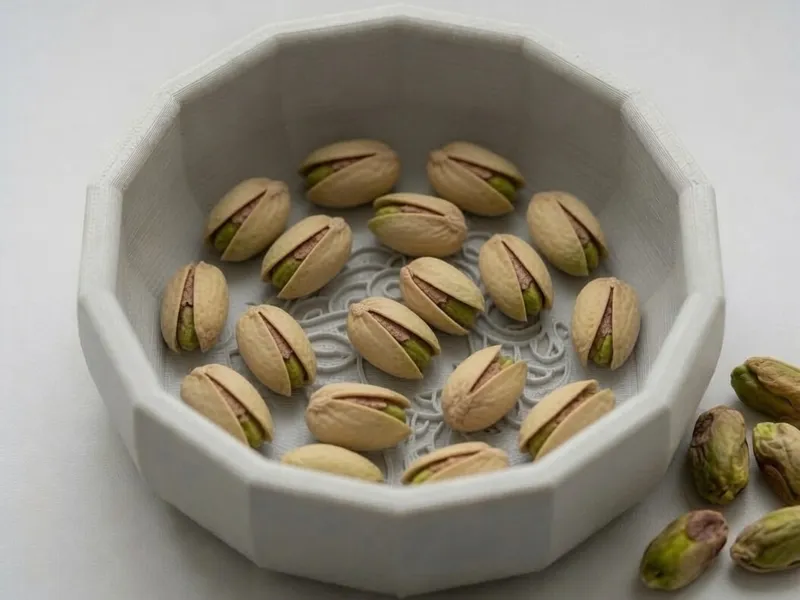 Snack bowl perfect for pistachios and peanuts