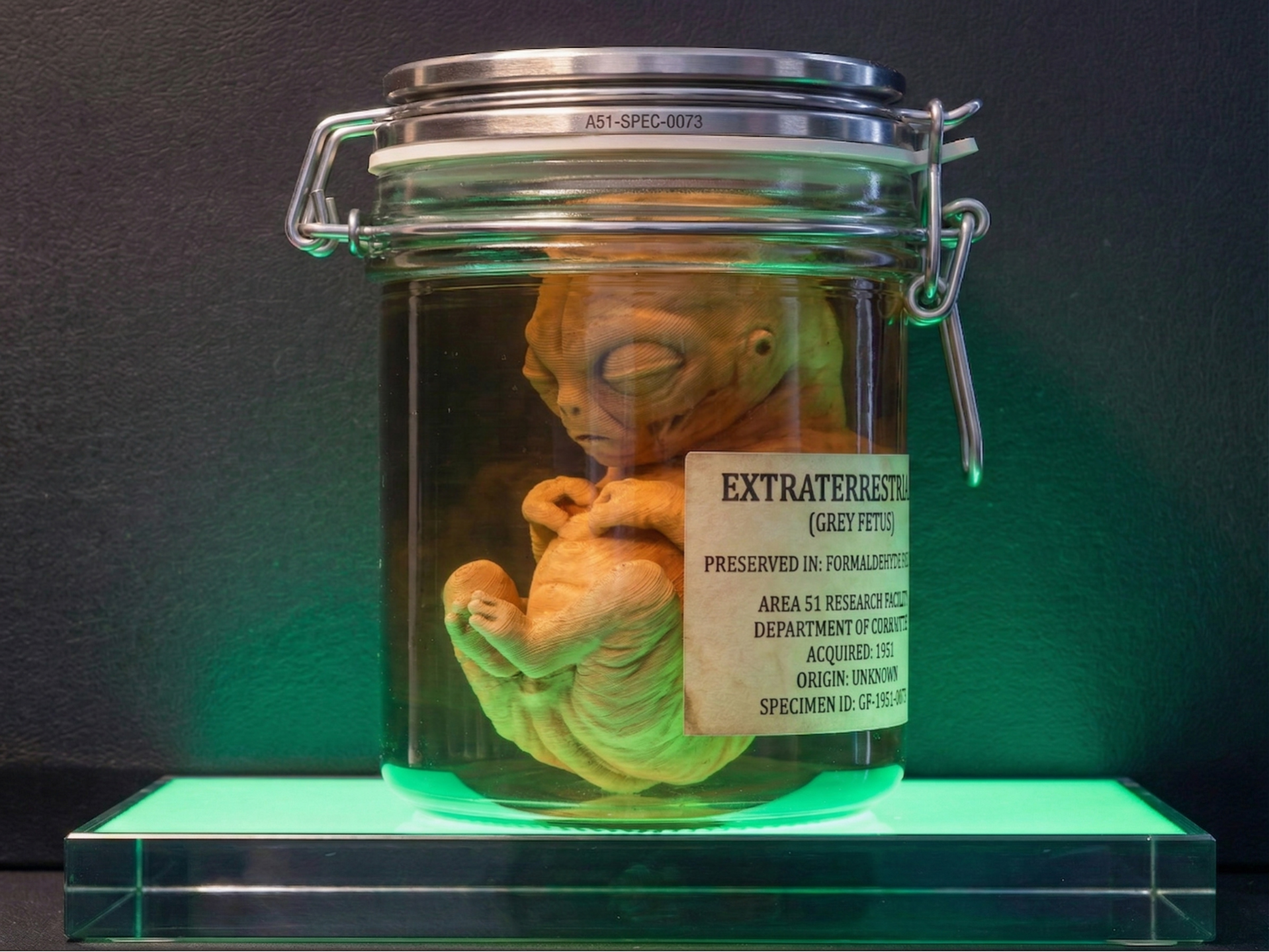Alien-Embryo (Fötus) 02 "New Area 51-Exemplar"