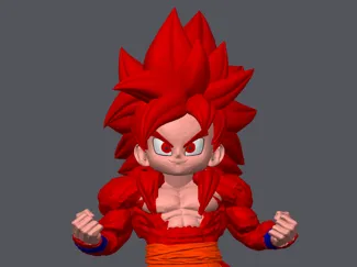 Super Saiyan 4 Goku Mini (Daima)