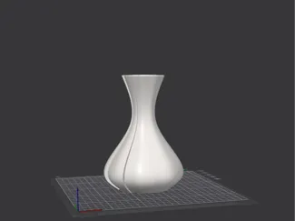 crooked vase for roses
