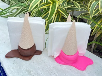 melted ice cream napkin holder