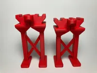 Pilier de pont pour circuit de train en bois — photo 3