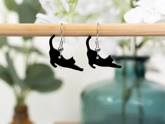 Cat Silhouette Earrings