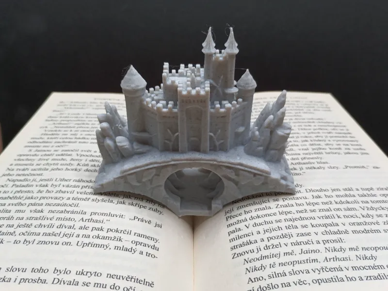 Medieval castle finger bookmark