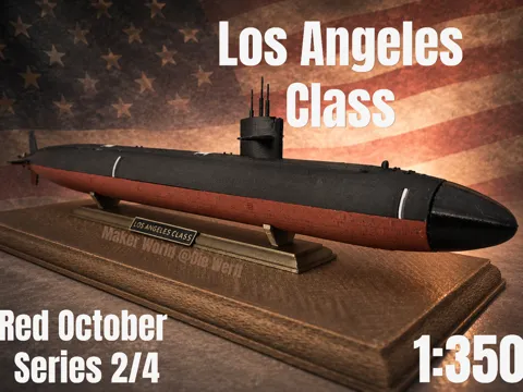 Tapa o cubierta: Los Angeles Class Submarine 1:350 (USS Dallas) — referencia de MakerWorld