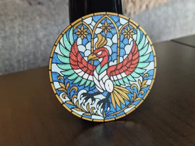 Ho-oh Mosiac Coaster