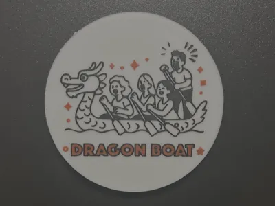Dragon Boat – Fridge Magnet / Calamita da Frigo