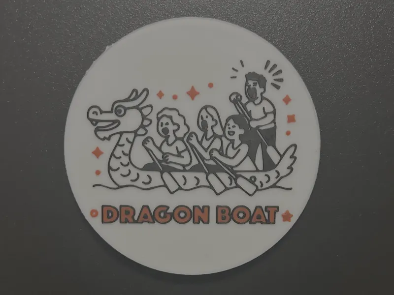 Dragon Boat – Fridge Magnet / Calamita da Frigo