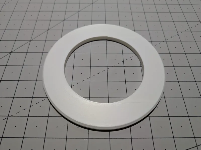 Split Flange Snap-On Escutcheon for 4" PVC Pipe