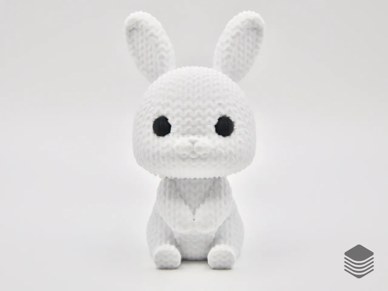 Knitted Easter Bunny view 2