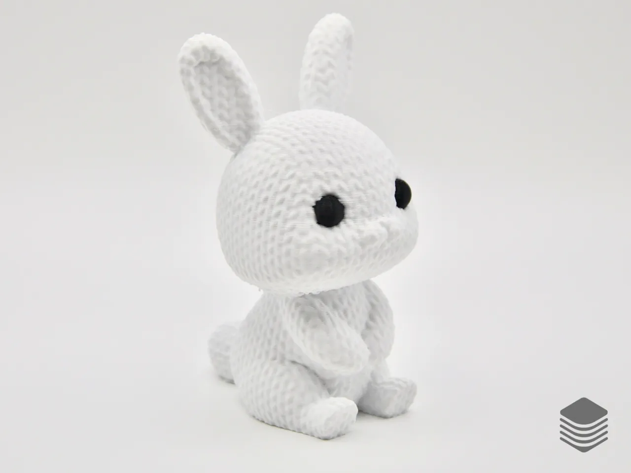 Knitted Easter Bunny view 3