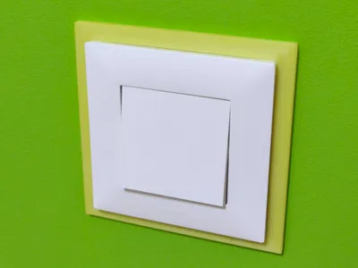 Glow lightswitch cover frame