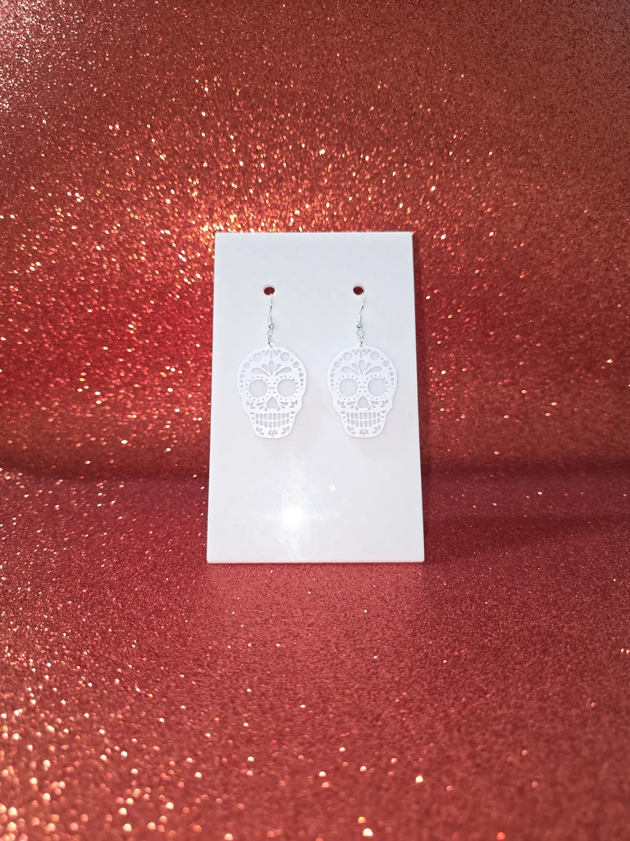 Dia de los Muertos earrings view 2