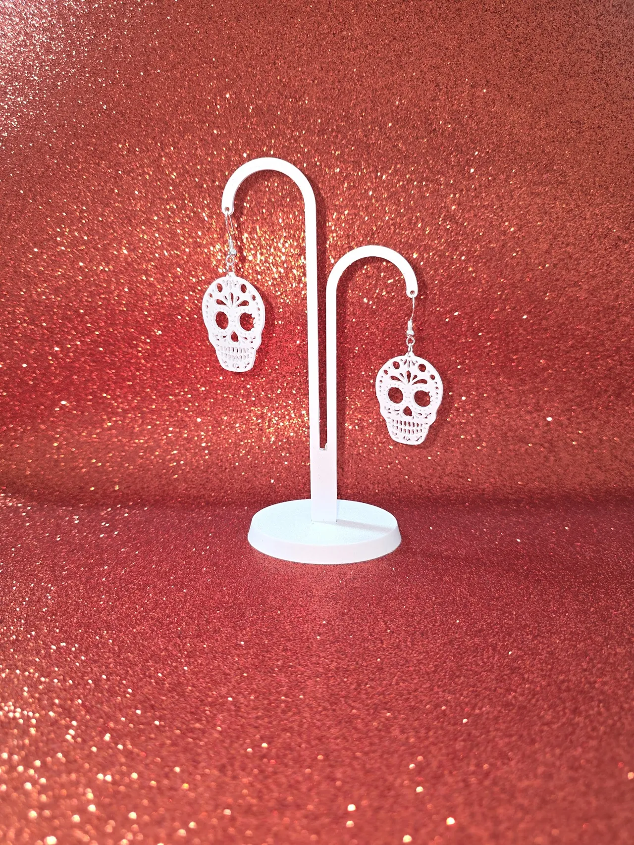 Dia de los Muertos earrings view 3
