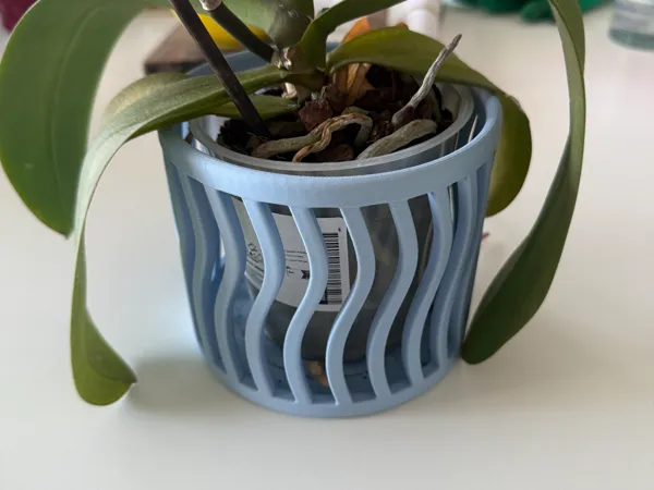Cache-pot ajouré pour orchidée