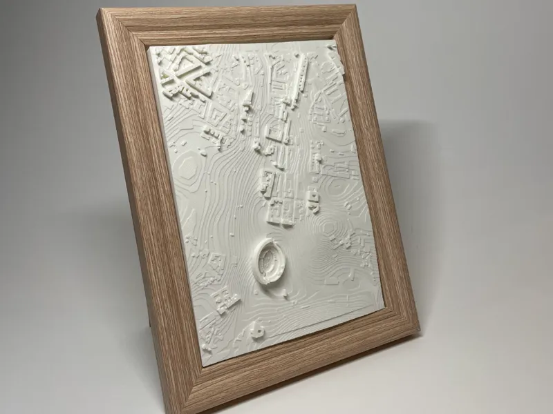 Rome Colosseum Topographic city map