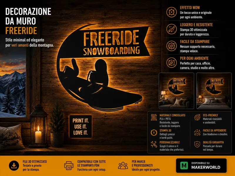 DECORAZIONE FREERIDE SNOWBOARD