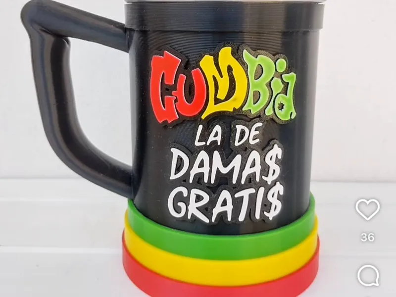 logo cumbia la de damas gratis con relieve