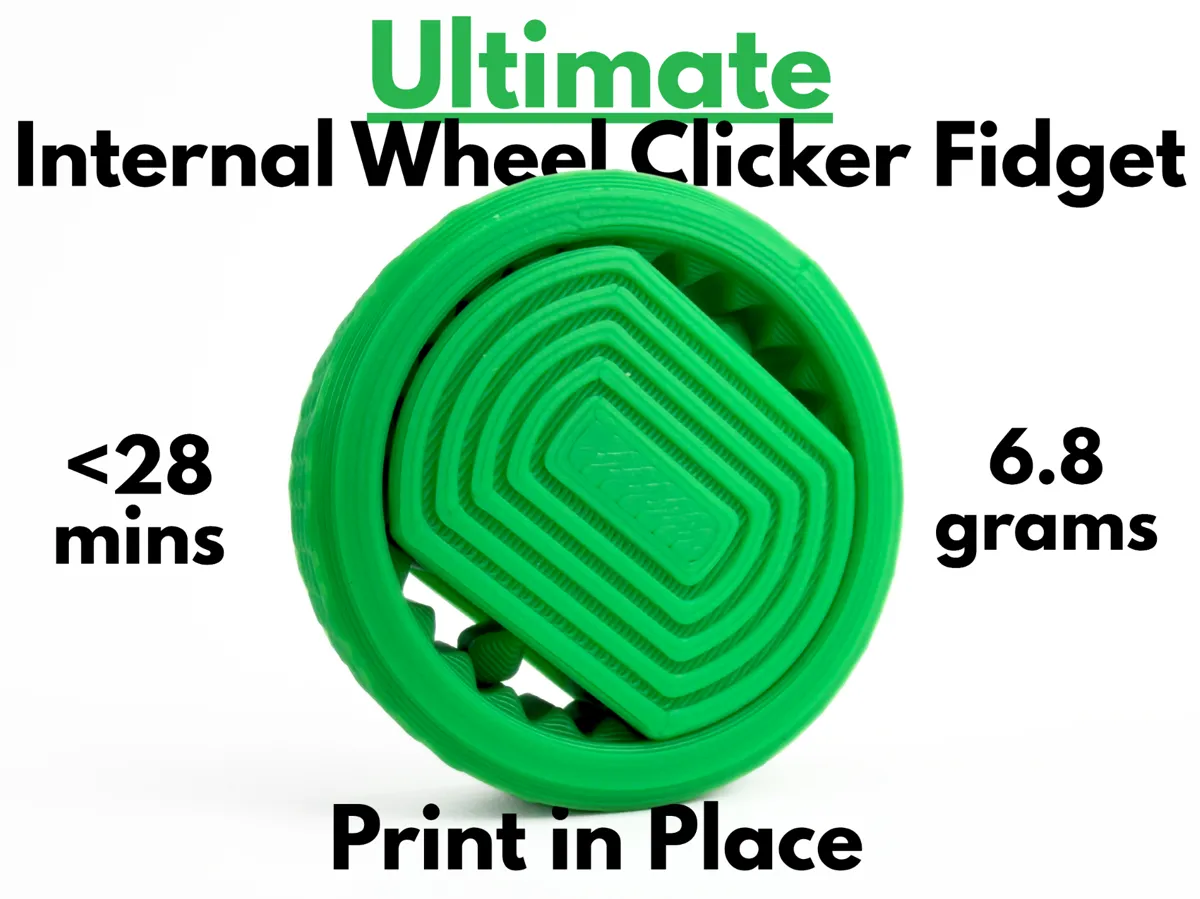 Ultimate Internal Wheel Clicker (Print in Place) - Free 3D Print Model ...