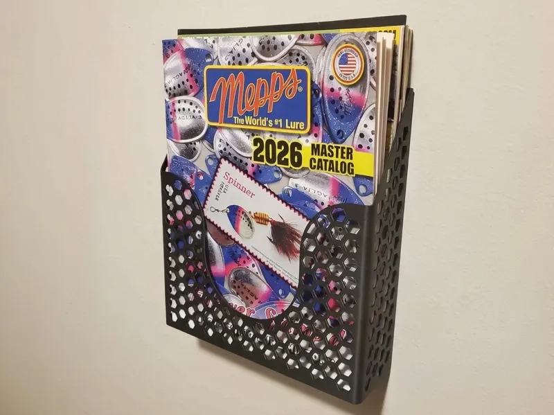 Wall Mount Magazine Holder Organizer