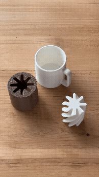 Milky Coffee Passthrough with Cup Storage