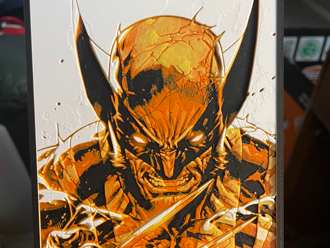 Wolverine Claws Out Hueforge