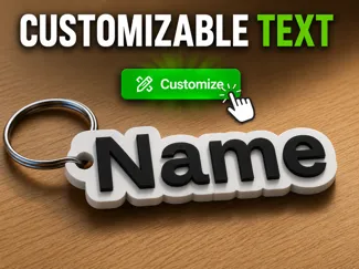Name Keychain Generator (customizable)